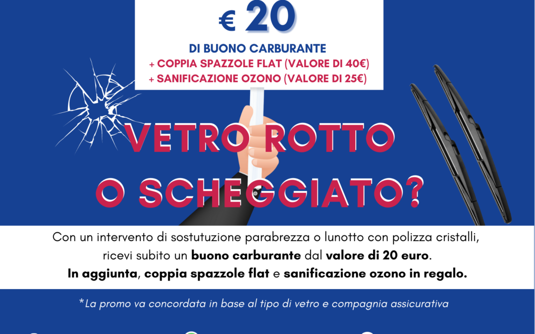 Promozione vetro rotto o scheggiato